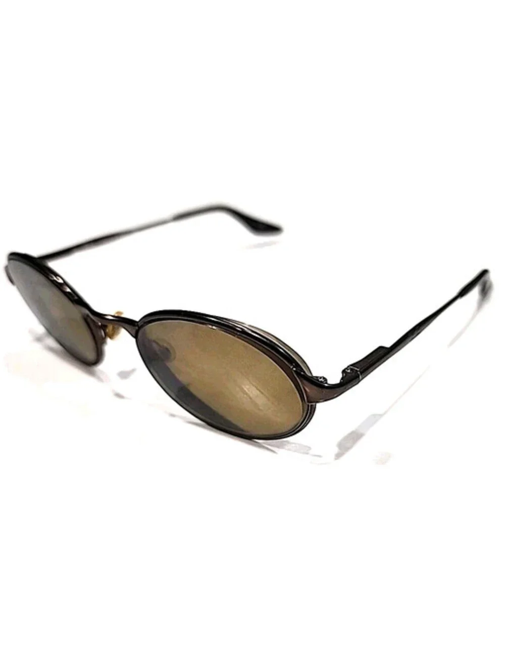 Ray Ban RB3002 W3128  No Lenses Brown Metal Oval Sunglasses Frame Only
